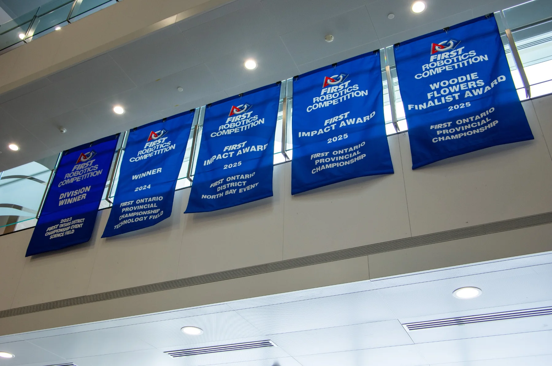 FIRST Robotics Competition banners